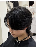 バース 梅田中崎町店(BIRTH) ニュアンスパーマセンターパートフェザーパーマワンカール