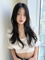 レミエ ダイカンヤマ(lemiie) ☆ハッシュカット☆レイヤーロング レイヤーカット 韓国レイヤー