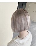 #ミルクティーベージュ　#ホワイトベージュ　#ホワイトブロンド