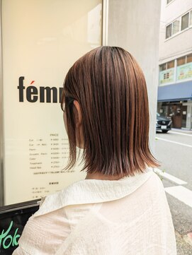 ファム 横川店(femme) ぱっつんボブ