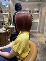 ロンド シャルム 吉祥寺(Lond charme)&nbsp;くびれヘア/アプリコットオレンジ/ハイライトカラー/ミディアム