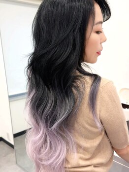 ミー(MI)の写真/最高級人毛〈羽エクステ×ハイトーン〉で叶う、自分史上最高の"可愛い"を実現♪持ちが良く自髪にも優しい◎