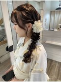 浴衣☆サイドあみおろし♪/梅田美容室/金城二千夏