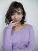 【morio札幌】札幌ボブ　大人かわいいふんわりパーマボブ