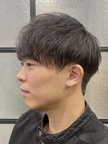 ガイ ラタン ウエスト(GUY lattan west)&nbsp;MEN'S HAIR/ラウンドマッシュ/刈り上げセンターパート/松戸駅