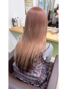 オリビアヘアー(OLIVIA HAIR) コーラルピンク×艶髪ケア☆