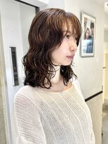 ゼンコー 表参道(ZENKO)&nbsp;ニュアンスパーマデジタルパーマミディアムパーマベージュカラー