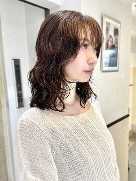 ゼンコー 表参道(ZENKO) ニュアンスパーマデジタルパーマミディアムパーマベージュカラー