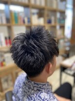 オリジンズ ヘアー(Origins hair)&nbsp;爽やかツーブロック×ナチュラル束感ショート[アッシュブラック]