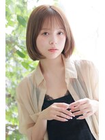メモリーズ 銀座(Memories)&nbsp;ナチュラルボブ前髪ありイメチェン20代30代40代50代ショートボブ