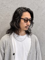 フジヤマバーバーショップ アジト(FUJIYAMA BARBER SHOP ajito)&nbsp;メンズロング×ウェーブパーマ メンズ/明石/西明石/大久保