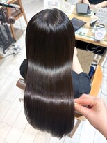 プラグ バイ ネオリーブ(plug by neolive)&nbsp;グレージュx髪質改善［髪質改善/縮毛矯正/韓国］A