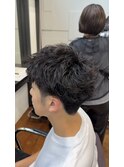 ピンパーマでかけるソフトツイストスパイラルパーマ