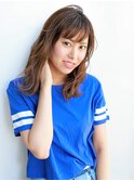 フェザーロング シースルーバング 簡単スタイリング★★