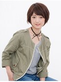 簡単スタイリングでキマるカジュアルショーボブ