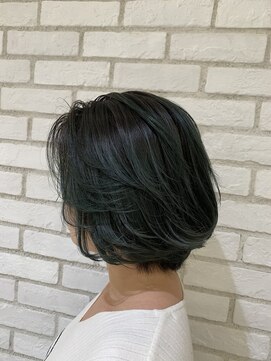 アッシュ 戸田公園店(Ash) ブリーチ2回～必須◎グリーンバレイヤージュ