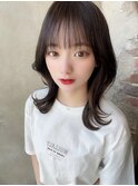 20代30代大人かわいいセミロングヘア★シフォンブランジュ