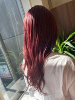エンレイ(enRei)&nbsp;大人かわいい透明感暖色系レッドナチュラルストレートセミロング