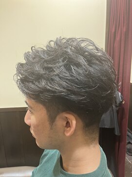 ヒロギンザバーバーショップ 神楽坂店(HIRO GINZA BARBER SHOP) かきあげスタイル