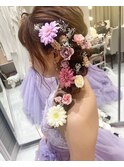 お花モリモリラプンツェルヘア