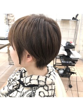 ティエル(Tiele) 丸みショート20代30代40代ブラウン