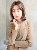 Liberte銀座 顔まわり小顔レイヤー×ミルキーグレージュ
