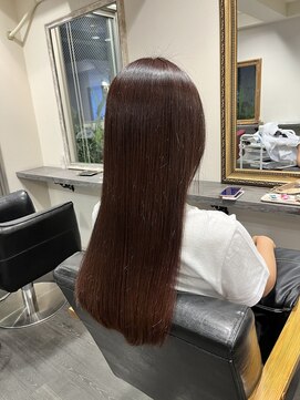 ヘアーアンドメイクアップ ケー インターナショナル 神楽坂(Ke' International) 艶カラー　ナチュラルカラー　ストレート　髪質改善