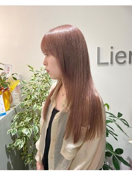 リアン(Lien) ワンブリーチでピンクベージュ