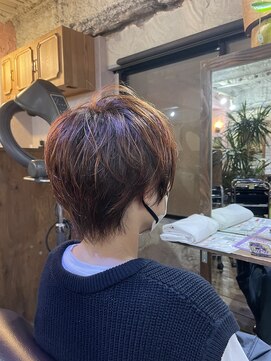 ロッソバイアルター 鎌取(ROSSO by aL-ter) 【ピンクブラウン/美髪/切りっぱなしボブ】千葉香奈