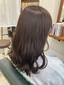 イツキ ヘアーデザイン(ITSUKI hair design) 小顔可愛いおくれ毛ピンクブラウン韓国風