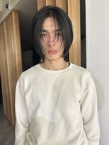 メゾンアクア 表参道(Maison ACQUA)&nbsp;=メンズボブ/ダークアッシュ/ニュアンスパーマ／メンズウルフ