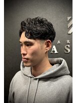 バーバークラシックス(BARBER CLASSICS)&nbsp;かきあげパーマスタイル