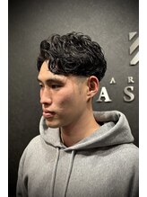 バーバークラシックス(BARBER CLASSICS) かきあげパーマスタイル