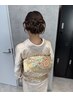 【卒業式、入学式、結婚式】訪問着着付け＋ヘアセット