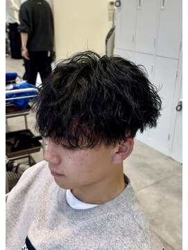 オーシャントーキョー 仙台(OCEAN TOKYO) 波巻きマッシュ刈り上げツーブロック