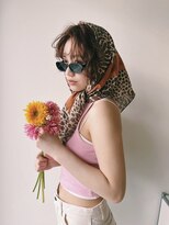 ホロ(hollo)&nbsp;暖色パーマボルドーブリーチパーマショートブリーチパーマ