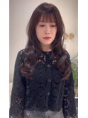 twiceサナ風フォワード巻きラベンダーベージュ☆