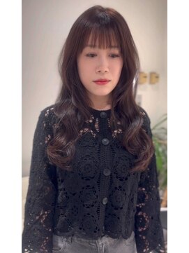 ビーハイブ 一番町店 アヴェダ(BEHIVE) twiceサナ風フォワード巻きラベンダーベージュ☆