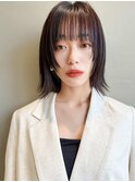 【MINX】くびれヘア+くすみベージュハイライトカラー_表参道