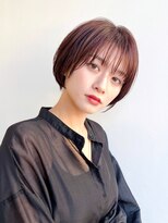 トルネード(TORNADO) 丸みショートボブ前髪ありひし形前下り丸顔絶壁K20250728R