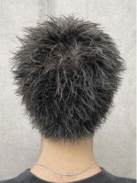 オーシャントーキョー ホワイト 原宿(OCEAN TOKYO WHITE) メンズベリーショート黒髪アップバング