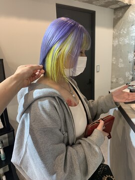 ペレ 原宿(PELE) 着物ヘア/大人ガーリー/ダークアッシュ/似合わせカット/原宿