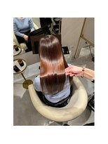 ミヨン 京橋店(miyon)&nbsp;韓国レイヤーカット×暗髪カラー×髪質改善