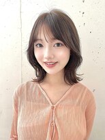ファナ(fha-na)&nbsp;☆シースルーバング　大人気のくびれヘア ミディアムレイヤー☆
