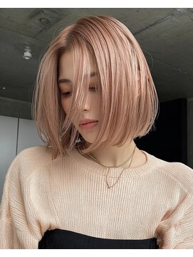 アヴァンス 泉大津店(AVANCE.) ピンクベージュ/アンブレラカラー/クールショート/前髪/泉大津