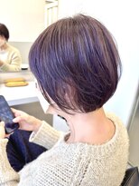ゴウトゥデイシェアサロン 町田店(GO TODAY SHAiRE SALON)&nbsp;大人ボブ/うる艶バイオレットグレージュカラー