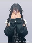 【推し活ヘア】ツイン編みおろしヘア