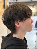 髪質改善20代30代 大人のメンズシャドウパーマ 京都 四条烏丸