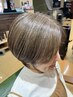 ≪山下限定≫ポイント白髪ぼかしハイライト+水素カラー+カット 14300