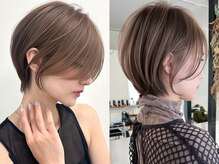 JIL BLAN with SOL 綱島　顔周り/ハイライト/ショートカット【10月15日OPEN(予定)】の雰囲気（#派手にならない細めハイライト。白髪をカバーし立体感を演出）